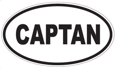 CAPTAN - Oval Sticker