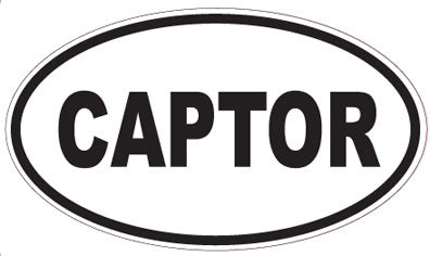 CAPTOR - Oval Sticker