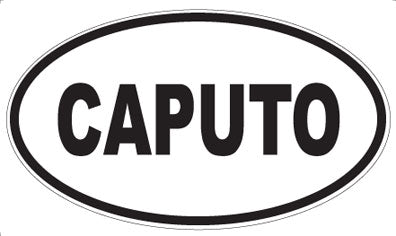 CAPUTO - Oval Magnet