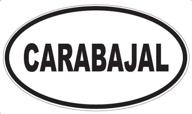 CARABAJAL - Oval Magnet