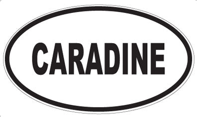 CARADINE - Oval Sticker