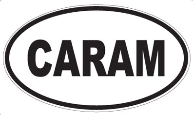 CARAM - Oval Sticker