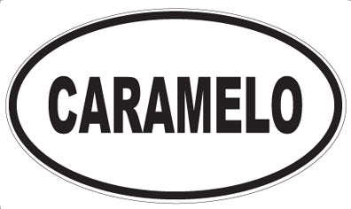 CARAMELO - Oval Magnet