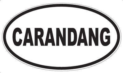 CARANDANG - Oval Magnet