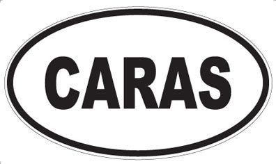 CARAS - Oval Sticker