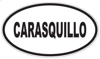 CARASQUILLO - Oval Sticker