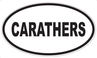 CARATHERS - Oval Sticker