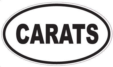 CARATS - Oval Sticker