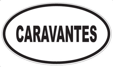CARAVANTES - Oval Sticker