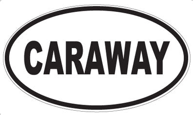 CARAWAY - Oval Sticker
