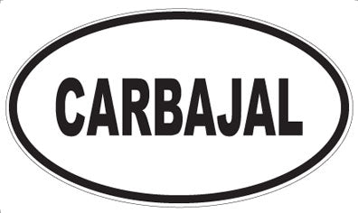 CARBAJAL - Oval Sticker