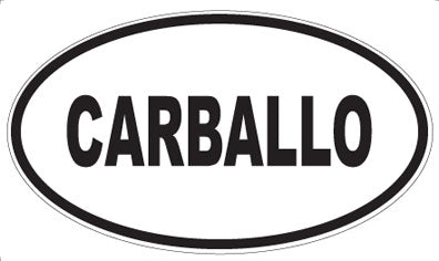 CARBALLO - Oval Sticker