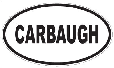 CARBAUGH - Oval Sticker