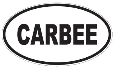 CARBEE - Oval Sticker