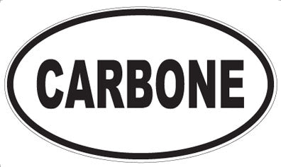 CARBONE - Oval Sticker