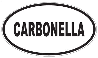 CARBONELLA - Oval Sticker