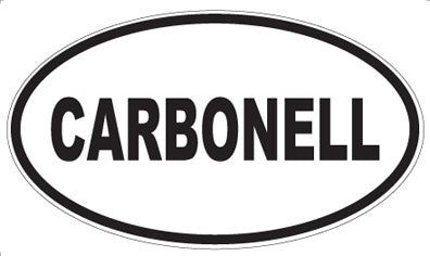 CARBONELL - Oval Magnet