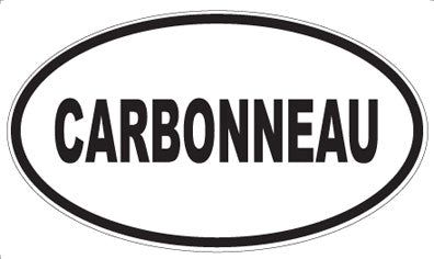 CARBONNEAU - Oval Sticker