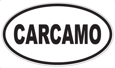 CARCAMO - Oval Magnet