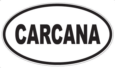 CARCANA - Oval Sticker