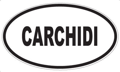 CARCHIDI - Oval Sticker