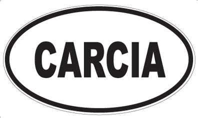 CARCIA - Oval Sticker