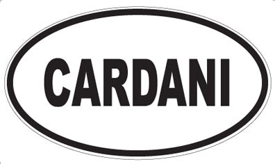 CARDANI - Oval Sticker
