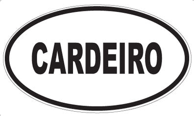 CARDEIRO - Oval Sticker