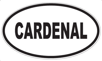 CARDENAL - Oval Sticker