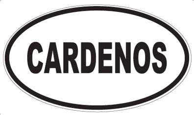 CARDENOS - Oval Sticker