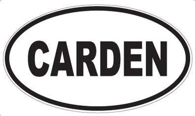 CARDEN - Oval Magnet