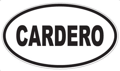 CARDERO - Oval Magnet