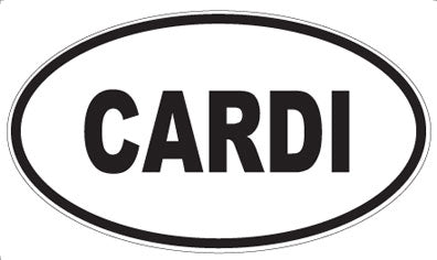 CARDI - Oval Sticker