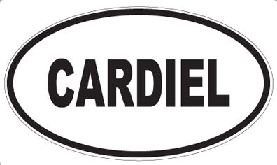 CARDIEL - Oval Sticker