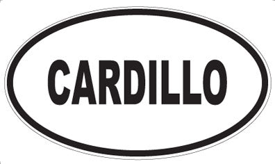 CARDILLO - Oval Sticker
