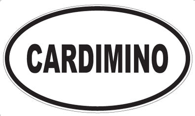 CARDIMINO - Oval Sticker