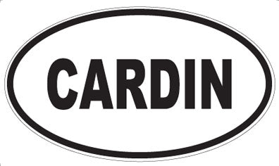 CARDIN - Oval Sticker