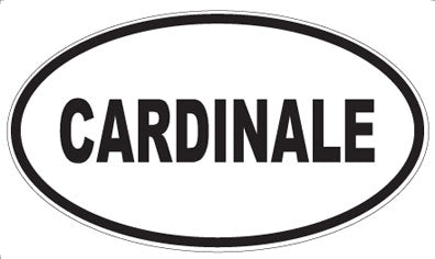 CARDINALE - Oval Magnet