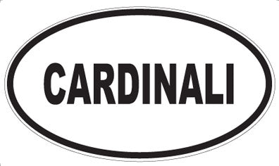 CARDINALI - Oval Magnet