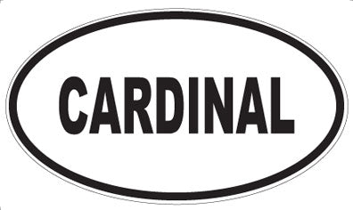 CARDINAL - Oval Magnet