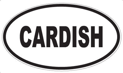 CARDISH - Oval Sticker