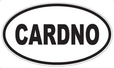 CARDNO - Oval Magnet
