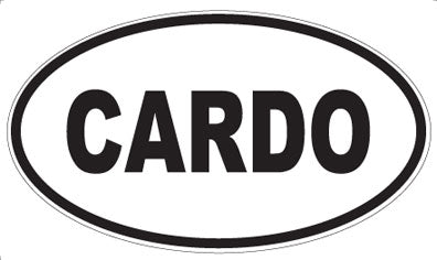 CARDO - Oval Sticker