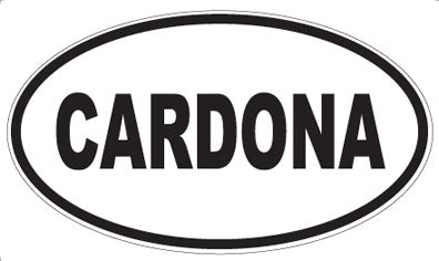 CARDONA - Oval Magnet