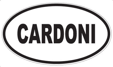 CARDONI - Oval Sticker