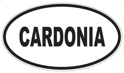 CARDONIA - Oval Magnet