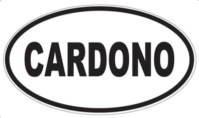 CARDONO - Oval Magnet