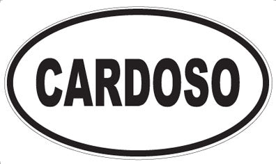 CARDOSO - Oval Sticker