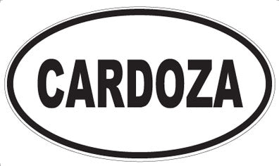 CARDOZA - Oval Sticker
