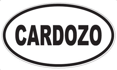 CARDOZO - Oval Magnet